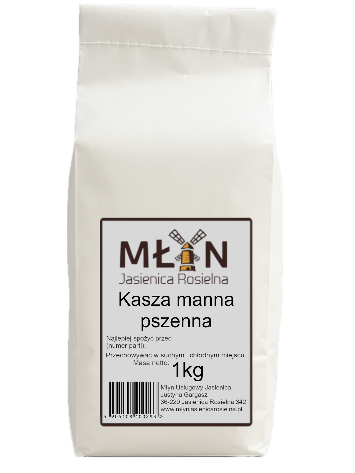 Kasza Manna Pszenna 1kg Młyn Jasienica