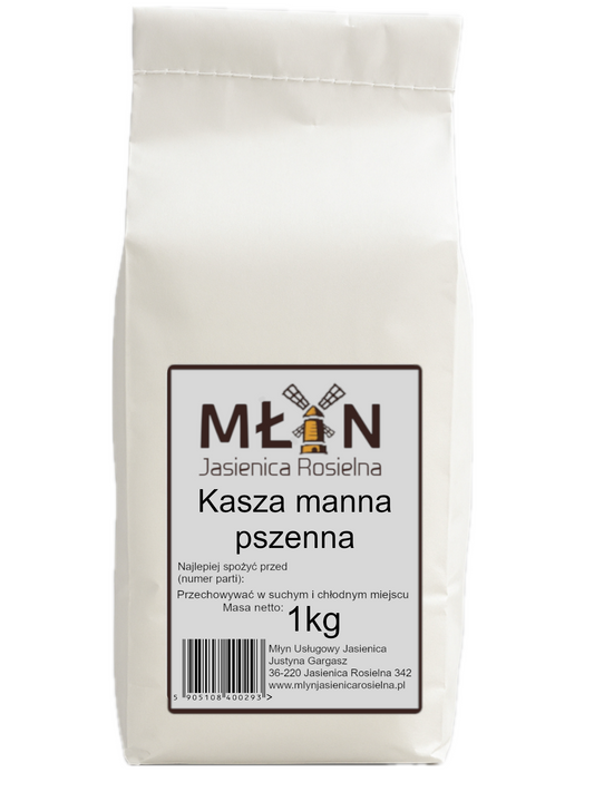 Kasza Manna Pszenna 1kg Młyn Jasienica