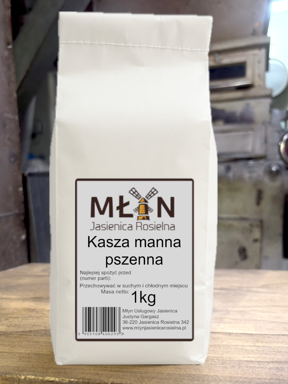 Kasza Manna Pszenna 1kg Młyn Jasienica