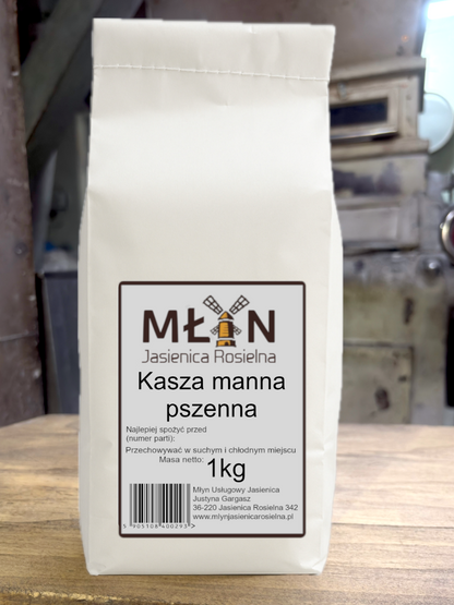Kasza Manna Pszenna 1kg Młyn Jasienica